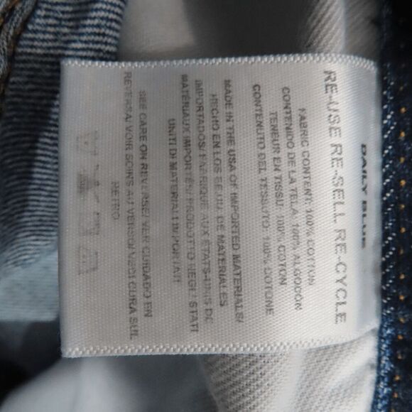 Daily Blue Tempest Cropped Straight Leg Hype Jeans 26 - Picture 3 of 8